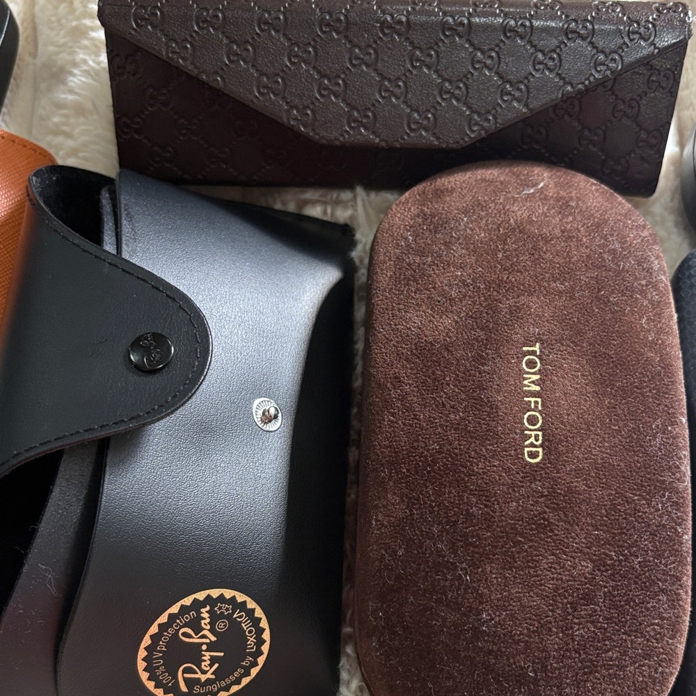 Tom Ford Brown Sunglasses Case (Multiple Eyeglass cases)